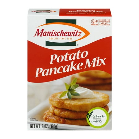 (3 Pack) Manischewitz Potato Pancake Mix, 6 oz (Best Recipe For Sweet Potato Pancakes)