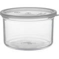 thumbnail image 2 of Carlisle FoodService Products Classic Récipient de Rangement Rond avec Couvercle pour Cuisine, Restaurants, Maison, Plastique, 1,5 Litres, Transparent, (Lot de 6), 2 of 4