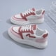thumbnail image 5 of Zapatillas deportivas de lona sin tacón para mujer, zapatos planos de color rosa, informales, a la moda, para primavera y otoño, 2024, 5 of 5