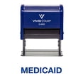 thumbnail image 2 of Medicaid Office Self Inking Rubber Stamp (Blue Ink) - X-Large, 2 of 3