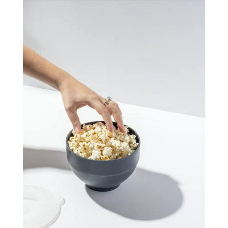 W&P Microwave Silicone Personal Popcorn Popper Maker, Charcoal