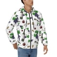 thumbnail image 4 of Zip Up Hoodies for Men - Purple Wine Print Long Sleeve Comfrt Men'S Fashion Hoodies & Sweatshirts, Jackets for Men Hoodies Pullover Clothing Clothes with Pouch, 4 of 5