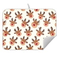 thumbnail image 5 of Ryvnso Cute Elks Dish Drying Mat for Kitchen Countertop 16x18 Small Dish Pad Drainer Rack Dish Sink Mats, 5 of 7