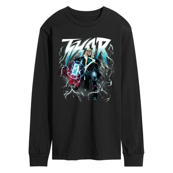 Marvel Thor - Lightning - Men's Long Sleeve Graphic T-Shirt