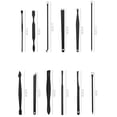 thumbnail image 3 of Xukmct 32 Pack Nail Clippers Grooming Manicure Kit Pedicure Set Fingernail Toenail Clippers for Women Men, Black, 3 of 7