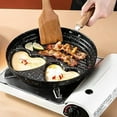 thumbnail image 5 of Iron Skillet with Long Cool Handle, Hanging Cast Iron Frying Pan for Camping, Home Kitchen Stove, Outdoor Cooking, 5 of 6