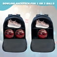 thumbnail image 2 of WOLT Healthyblue Bowling Ball Bag 2Ball Bowling Backpack with Protective Foam Padded & Shoe Compartment, 2 of 7