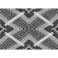 thumbnail image 1 of Ahgly Company Machine Washable Indoor Rectangle Transitional Charcoal Black Area Rugs, 8' x 10', 1 of 7