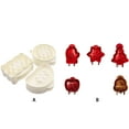 thumbnail image 2 of relayinert Easy Baking Solution Mini Pie Molds For Baking Made Of Safe ABS Plastic Or Deformed Party Food Apples Pie Mold Durable white 3pcs, 2 of 6
