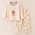 thumbnail image 2 of yboeqw Girls Clothes 2 Piece Crew Neck Long Sleeve Tops and Pants Set Fall Winter Loungewear with Pockets Outfits Set,Size 7-8 Years, 2 of 6