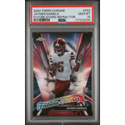 Graded 2024 Topps Chrome Jayden Daniels #FS2 Future Stars Refractor Rookie RC Football Card PSA 10 Gem Mint