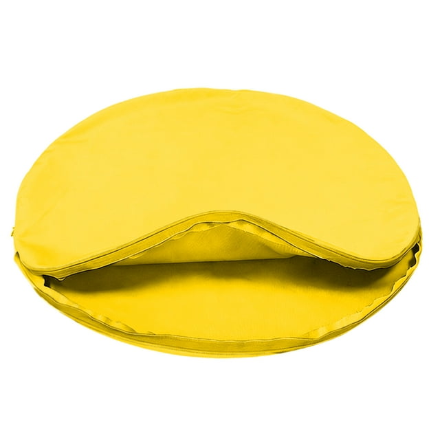 ERK 1Pcs Velvet Round Japanese Drum Pillowcase Without Core Cushion With Zipper
