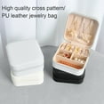 thumbnail image 2 of Jewelry Mini Storage Box Earrings Rings Organizer with Soft Lining Compact Design Portable Storage Display Case, 2 of 8