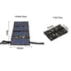 thumbnail image 5 of Paneles solares 20W Premium monocristalino plegable cargador solar compatible con generadores solares, teléfonos, tabletas, para actividades al aire libre, 5 of 8
