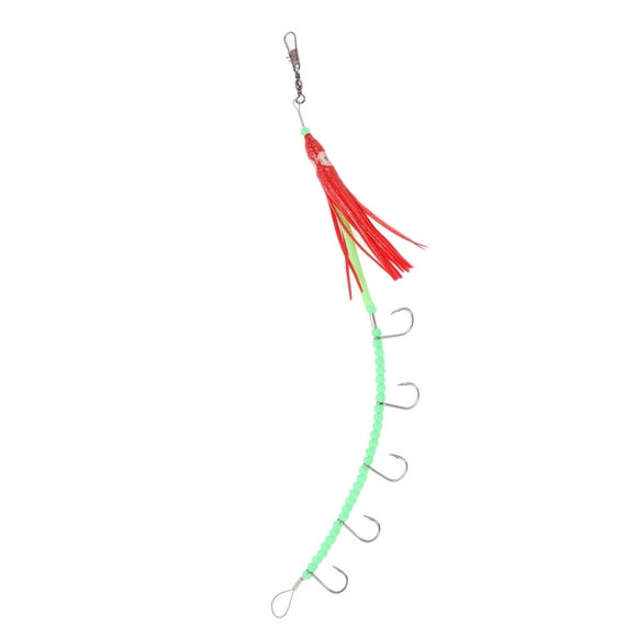 Octopus String Hook, 360° Rotation Large Load Bearing High Simulation Octopus Hook For Fishing Red