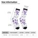 thumbnail image 2 of Balery Lavender Flowers Calcetas Largas con Estampado para Hombre y Mujer – Suaves y Transpirables, Talla Única (US 5-11), 2 of 6