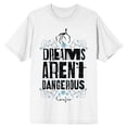 thumbnail image 5 of Coraline Dreams Aren't Dangerous Crew Neck Short Sleeve Men's White T-shirt
-4XL, 5 of 7