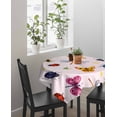 thumbnail image 4 of Cute Butterfly Dragonfly Suqare Tablecloth - 54 x 54 Inch, Farmhouse Botanical Floral Pink Waterproof & StainResistant Tablecloth, Washable Oil-proof Table Cover for Dining/Party/Wedding/Buffet, 4 of 9