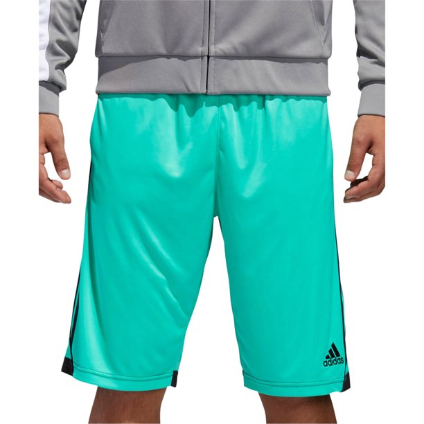 adidas ClimaLite Basketball Athletic Workout Shorts para Hombre, Verde, X-Large Adidas Ejercicio
