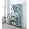 thumbnail image 2 of Convenience Concepts Oxford 5 Tier Wood Bookcase with Drawer in Sea Foam, 2 of 7