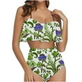 thumbnail image 1 of Womens Ruffled Bikini Swimsuit Set, 1 of 5