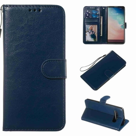 Galaxy S10 5G Wallet Case, Dteck [Kickstand Feature] [Card/Cash Slots][Wrist Strap] PU Leather Folio Flip Cover for Samsung S10 5G 2019, (Best Feature Phone 2019)