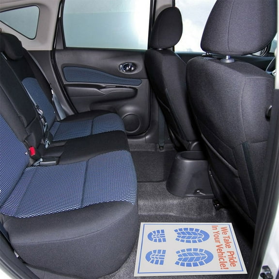 FRCOLOR 25pcs Paper Floor Mats For Cars Disposable White Automotive Floor Mats Kraft Paper Waterproof Car Foot Pads Protective Paper