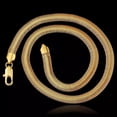 thumbnail image 3 of Yellow Gold Plated Necklace Chain 20 Inches 10Mm Lobster Clasp B344, 3 of 8