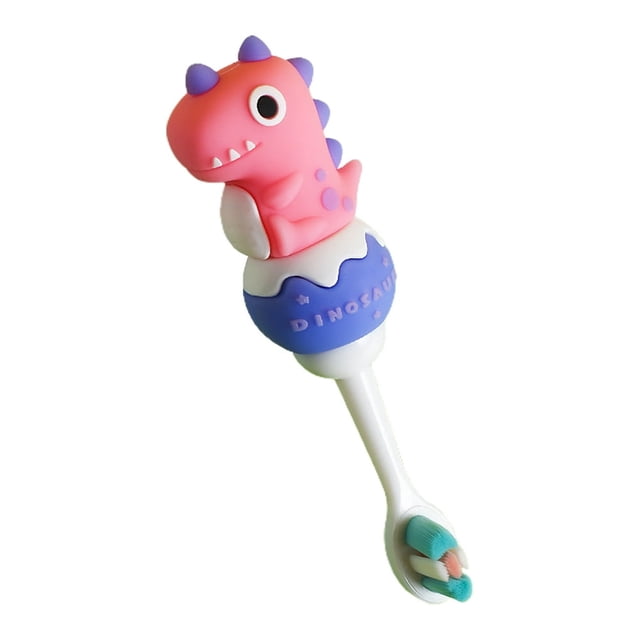 1-10Y Clean Toothbrush Cartoon Dinosaur Multiple Colour Deep Cleaning Food Grade Kids Toothbrush for Home
