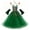 Dress Set, variant on ICHTHYOSAUR Girls Halloween Forest Elf Fairy Costume Green Sleeveless Tulle Tutu Dress Arm Sleeves Elf Ears Garland