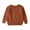 Brown, variant on SGMVNU Girl Cozy Sweater Fall Tops - Long Sleeved Solid Knit Sweater with Pocket for Kids Baby Teen Boys & Girls, Girl Knitwear Tops(Size 3-4 Years,Brown)