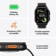 thumbnail image 3 of Apple Watch Ultra 3 GPS + Cellular 49mm Natural Titanium Case with BlueBright Blue Trail Loop - ML, 3 of 5
