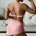 thumbnail image 4 of IDALL Bikini Sets Bathing Suit Swimsuits For Women High Breast Contrast Solid Bikini Set Solid Swimsuit Sets Bikini Sets Womens Swimsuits Micro Bikini E S, 4 of 9