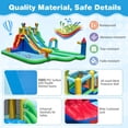 thumbnail image 6 of Airfind Giant Inflatable Water Slide Park with Double Long Slides, Climbing Wall, Basketball Hoop, 50 Ocean Balls, 225x145x105in for Kids 3-12, 6 of 8