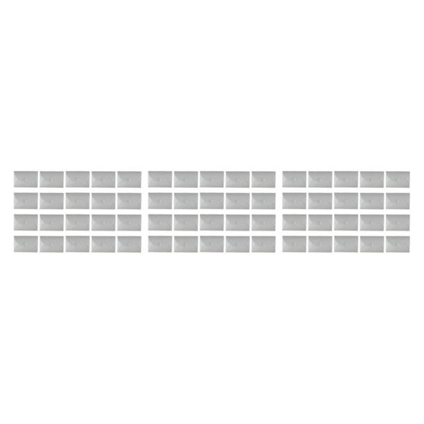 Paquete de 50 sobres de papel Kraft Wosthever materiales reciclables multiusos duraderos gris plateado 155 x 105 mm (M)
