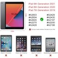 thumbnail image 2 of iPad 10.2 case, AmPm iPad 9th/8th/7th Generation Case for Kids with Tempered Glass Screen Protector and Strap, Silicone Shockproof iPad 10.2 inch 2021 Case(Pink), 2 of 7