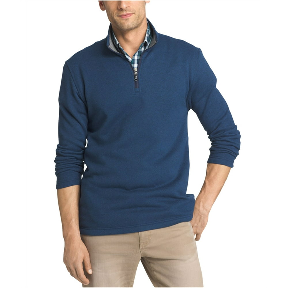 IZOD - Izod Mens Textured 1/4 Zip Sweatshirt - Walmart.com - Walmart.com