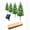 B, variant on Solar Powered LED Christmas Snow Cedar Tree Light, Waterproof Outdoor Decorative Landscape Lamp, Festive Atmosphere Light for Lawn Courtyard Garden Pathway Yard Holiday Decor