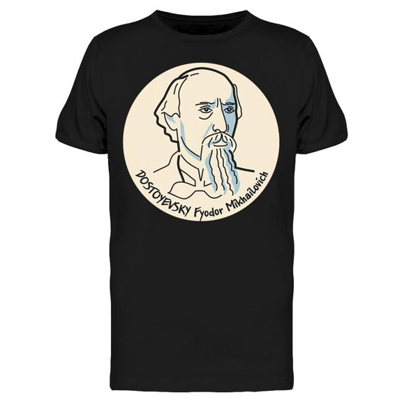 Encircled Dostoyevsky Portrait Tee Men's -Image by Shutterstock