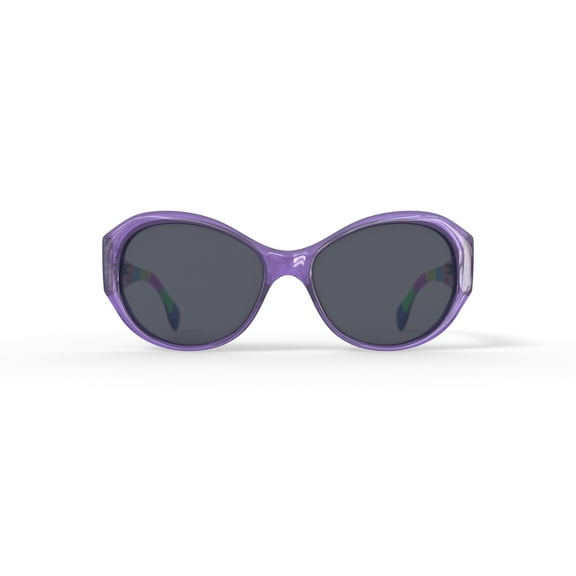 Hard Candy Womens Rx'able Sunglasses, Hs21, Cystal Purple Patterned, 57-16-138, with Case