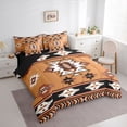 thumbnail image 3 of Homewish Rustic Western Aztec 7-Piece Twin Bedding Sets,Ancient Boho Tribal Bedding Comforter Set,Brown Beige Black Sheet Sets For Men Women,Breathable Home Decor Reversible, 3 of 8