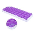 thumbnail image 3 of Unique Bargains Lightweight 31 Grids Keyboard Style Pill Dispenser Purple, 3 of 6