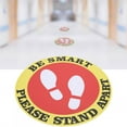 thumbnail image 4 of Safety Distance Sticker,5pcs / Bag Distance Warning Floor Sticker Floor Sticker Finest Materials, 4 of 9