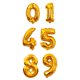 thumbnail image 4 of 10 globos digitales de 16 pulgadas (0-9), de aluminio y Mylar, para fiestas (dorados), 4 of 7