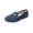 Blue, variant on Women Faux Suede Loafers Slip On Soft Comfort Round Toe Moccasin Shoes Spring Fall Casual Flats for Daily Wear
