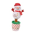 thumbnail image 4 of Juguete navideño bailable,Muñeco de nieve eléctrico que baila y baila en Navidad,Juguete eléctrico navideño con luces y música para bailar,Muñeco de nieve de peluche que y, 4 of 8