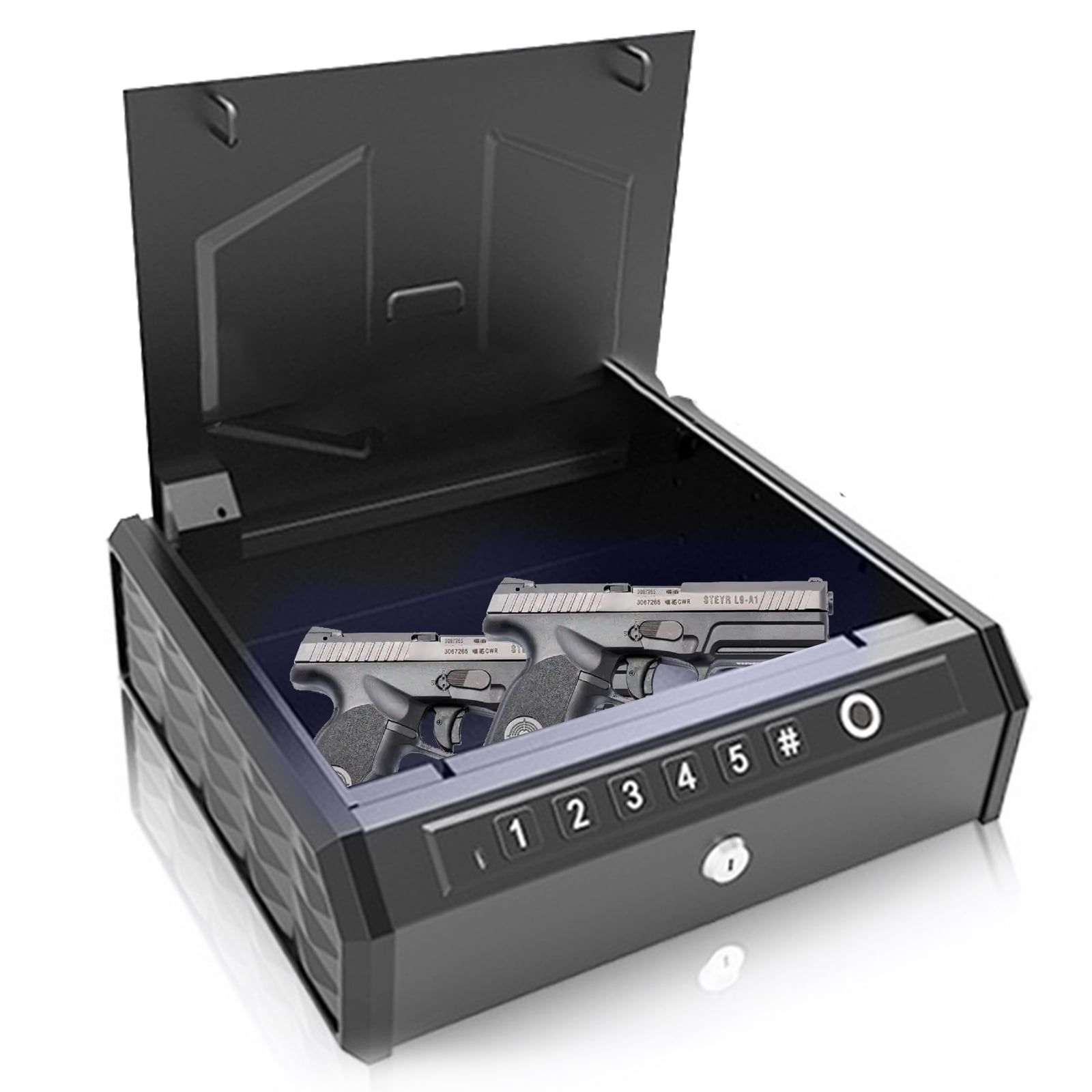 DSSTYLES Gun Safe with Fingerprint Identification and Biometric Lock
