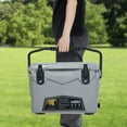 thumbnail image 3 of Portable Insulated Ice Chest Cooler Box with Heavy Duty Handle, 5-Day Ice Retention, Great for Beach, Camping, Picnic, BBQ, Fishing, 3 of 7