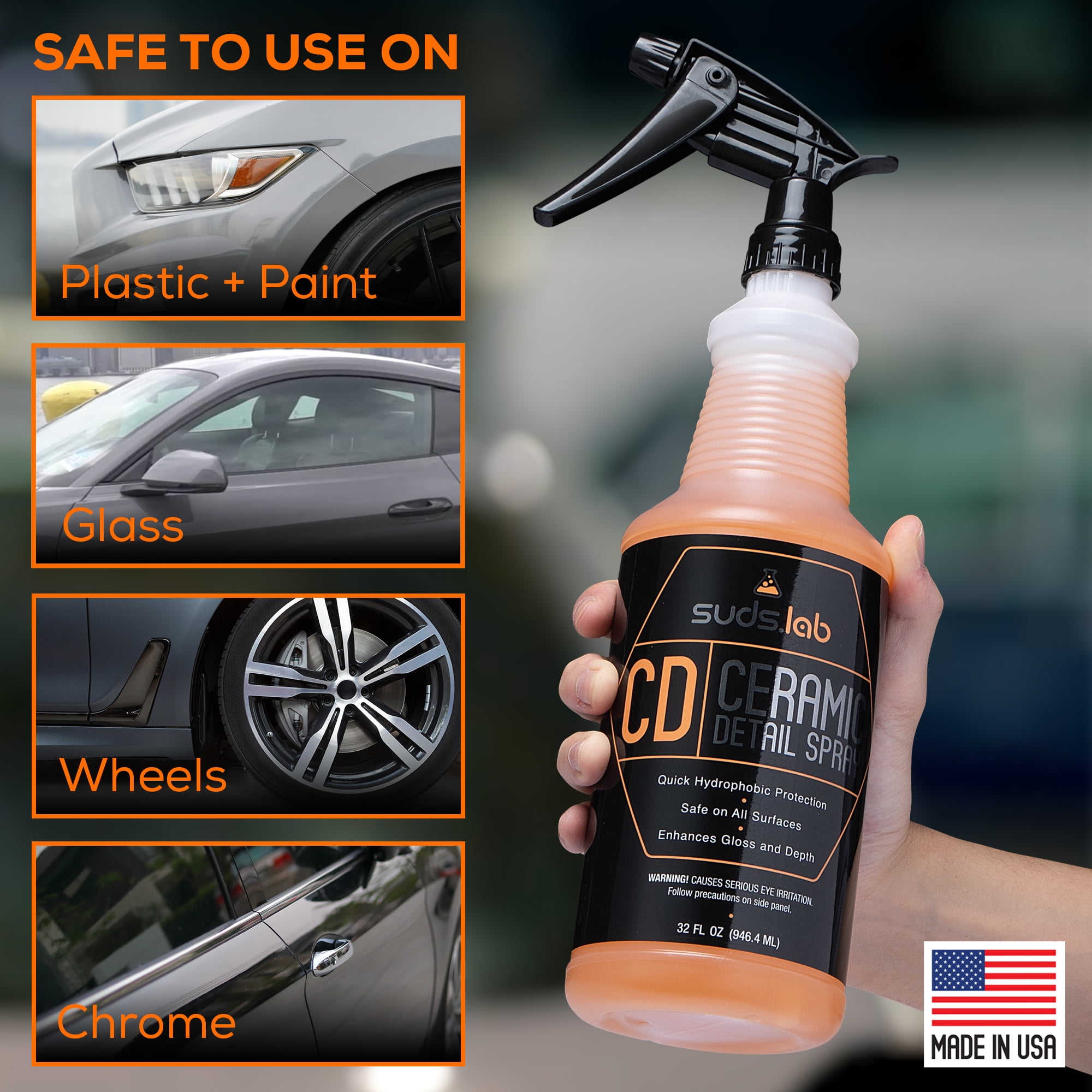 SUDS LAB AZ All-Purpose Vehicle Wipes, Car Cleaning and Leather Wipes