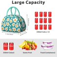 thumbnail image 4 of Hamburger Lunch Tote Women – Reusable Insulated Lunch Box with Junk Food Design, Leakproof and Durable Foodie Bag, Large Capacity for Office, Fitness, or Breakfast On-the-Go, 4 of 4